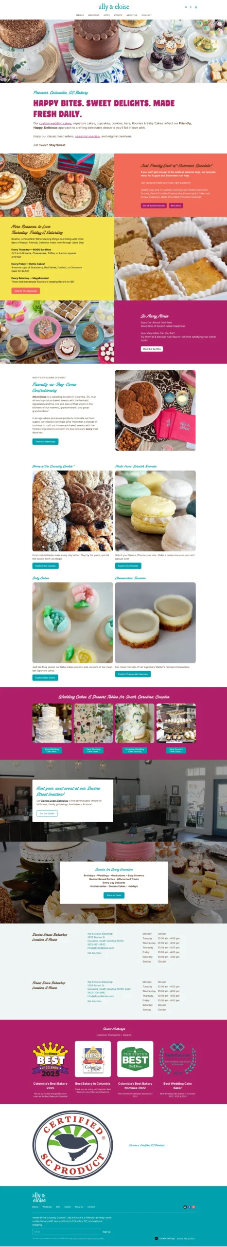 Ally & Eloise website