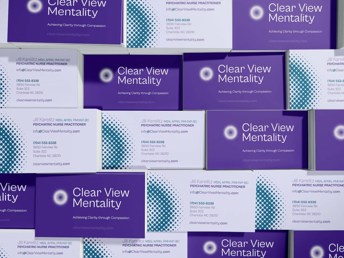 Clear View Mentality Business Cards