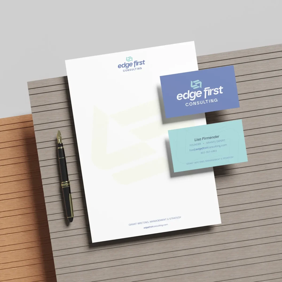 Edge First stationery